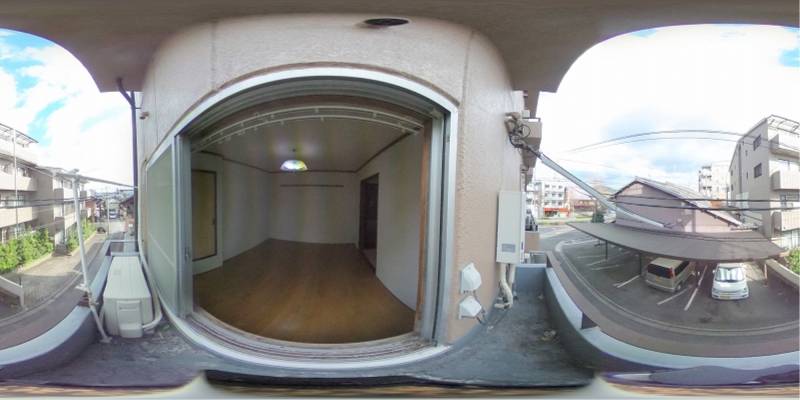 パノラマ画像バルコニー