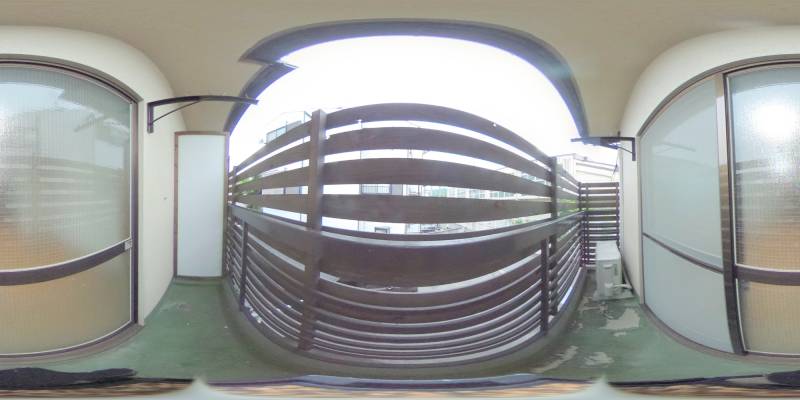 パノラマ画像バルコニー