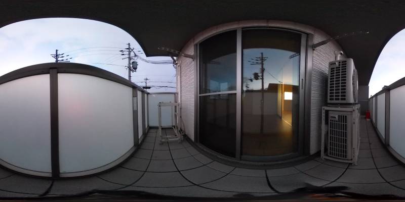 パノラマ画像バルコニー