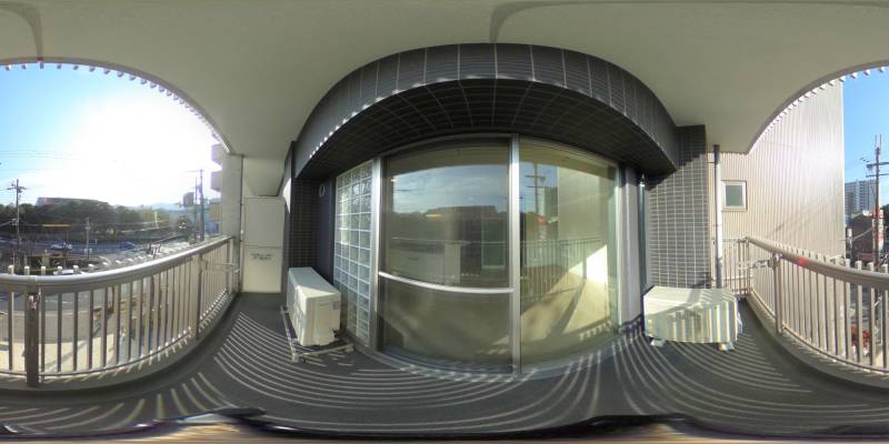 パノラマ画像バルコニー