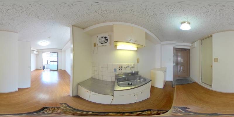 パノラマ画像キッチン