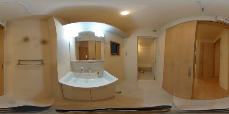 パノラマ画像洗面所