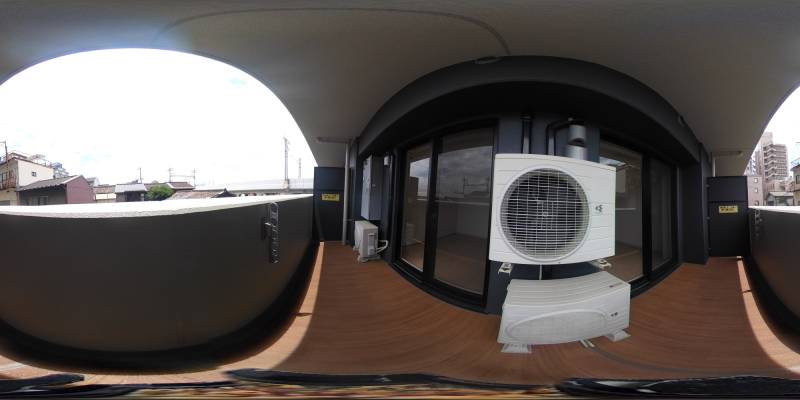 パノラマ画像バルコニー