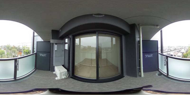 パノラマ画像バルコニー