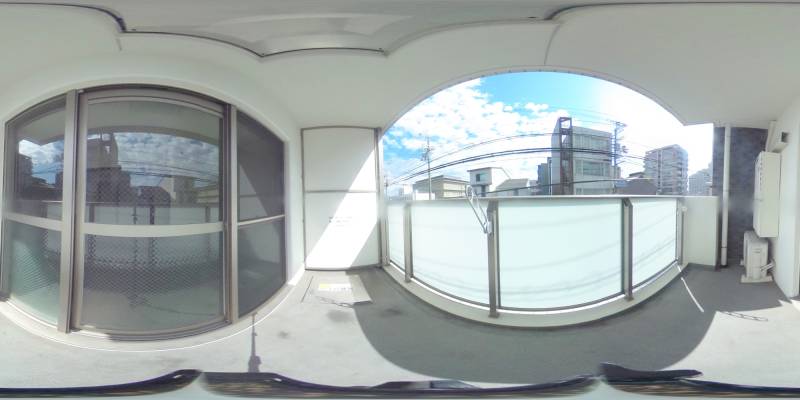 パノラマ画像バルコニー