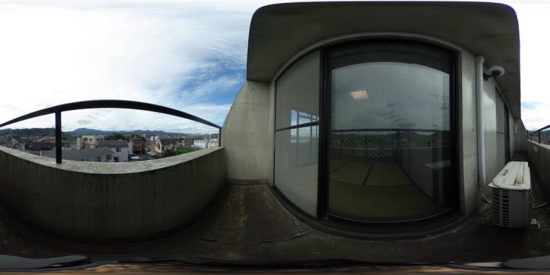 パノラマ画像バルコニー