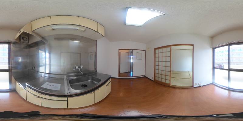 パノラマ画像キッチン