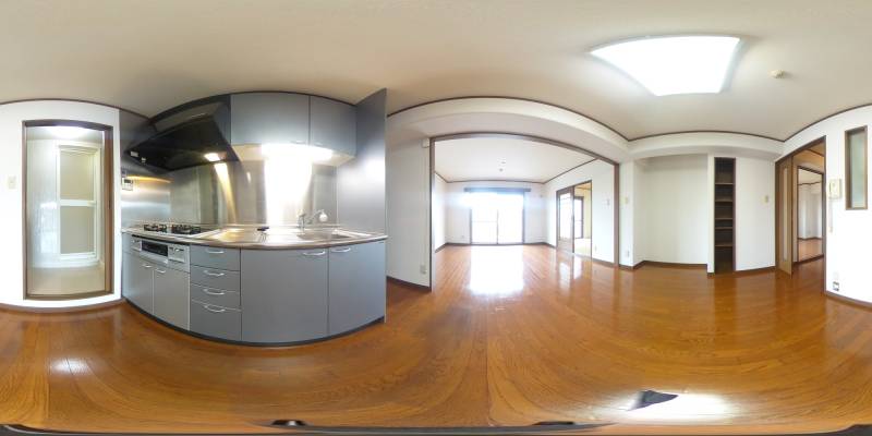 パノラマ画像キッチン