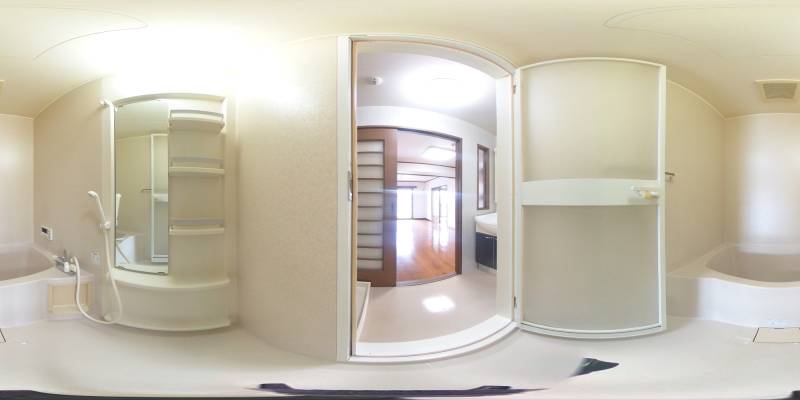 パノラマ画像バスルーム