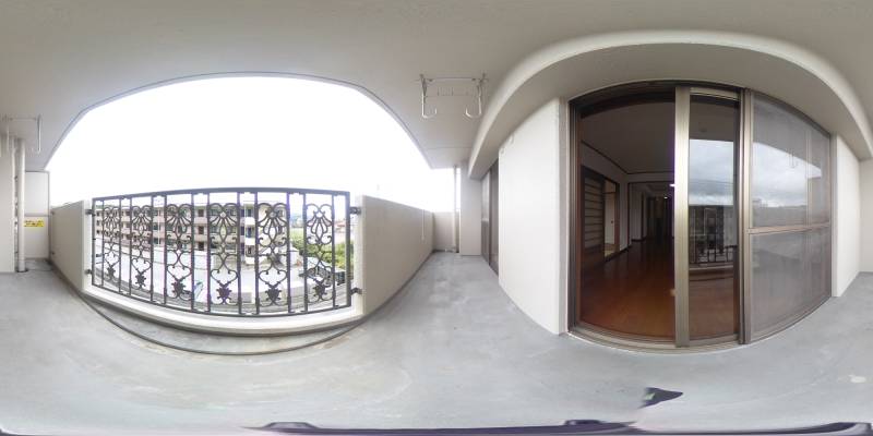 パノラマ画像バルコニー