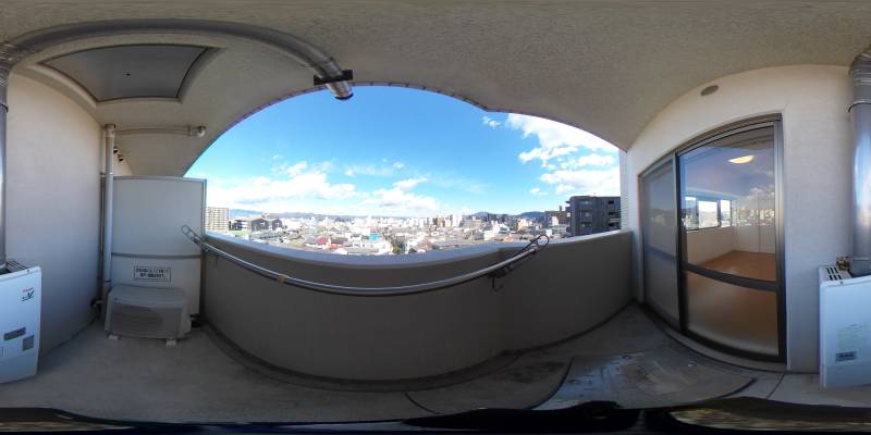 パノラマ画像バルコニー