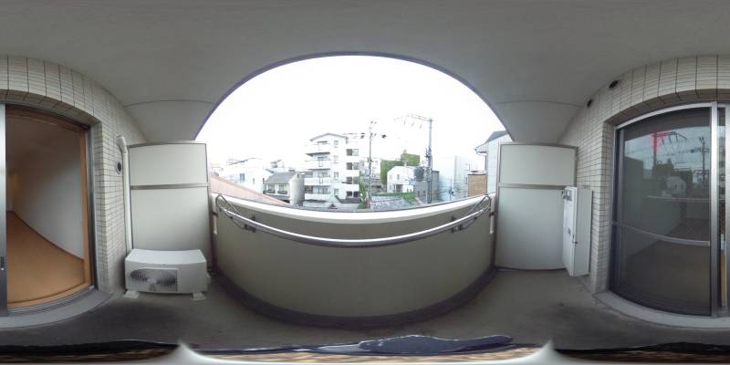 パノラマ画像バルコニー