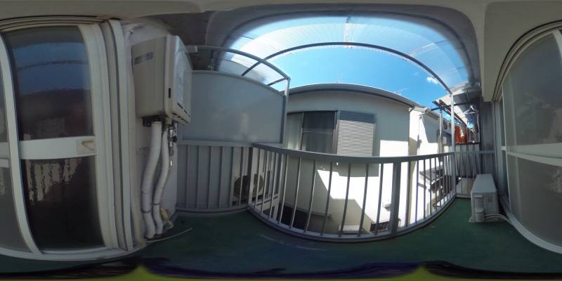 パノラマ画像バルコニー