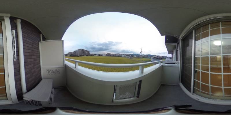 パノラマ画像バルコニー