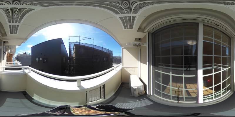 パノラマ画像バルコニー