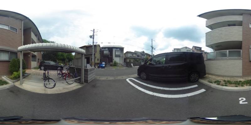 パノラマ画像駐車場