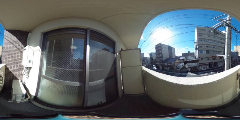 パノラマ画像バルコニー