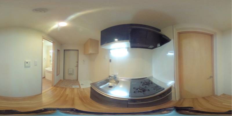 パノラマ画像キッチン