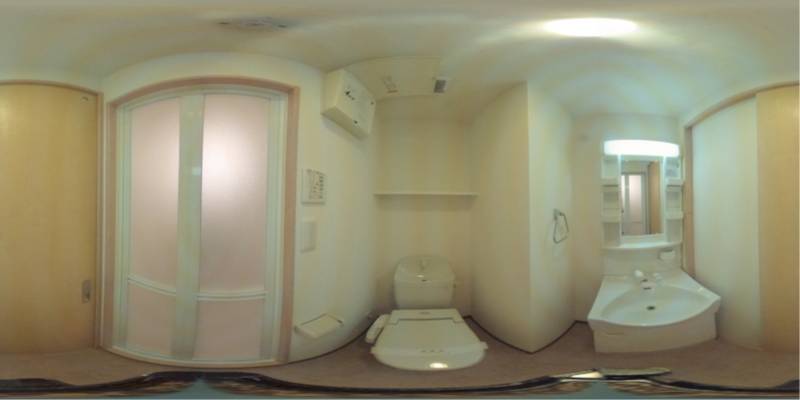 パノラマ画像洗面所