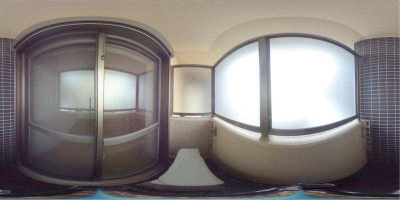 パノラマ画像バルコニー