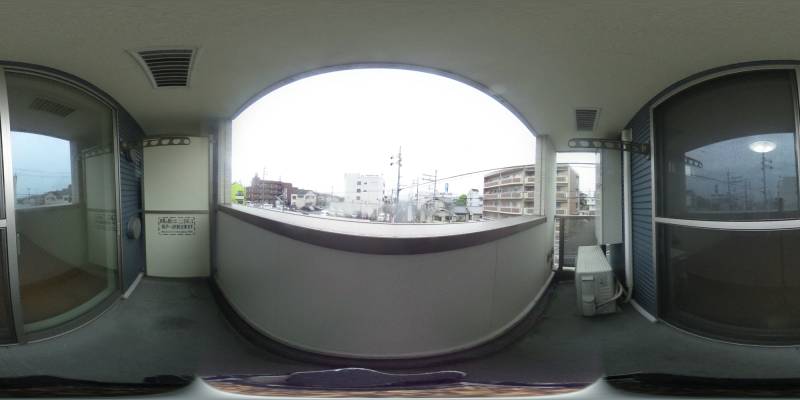 パノラマ画像バルコニー
