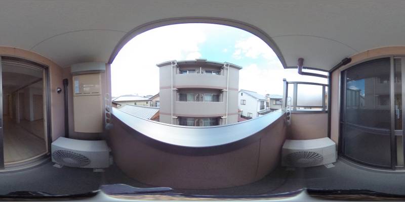 パノラマ画像バルコニー