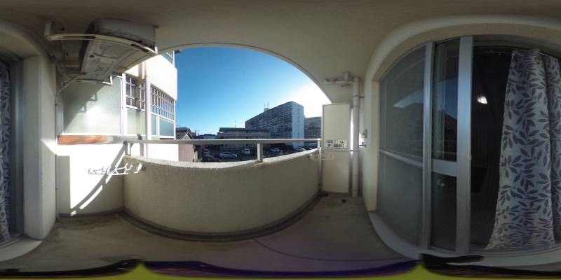 パノラマ画像バルコニー