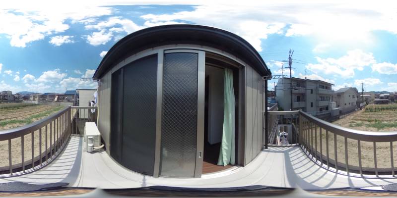 パノラマ画像バルコニー