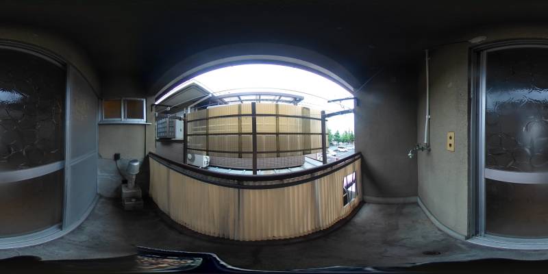 パノラマ画像バルコニー