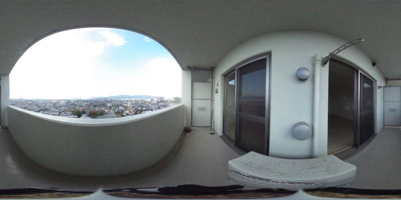 パノラマ画像バルコニー