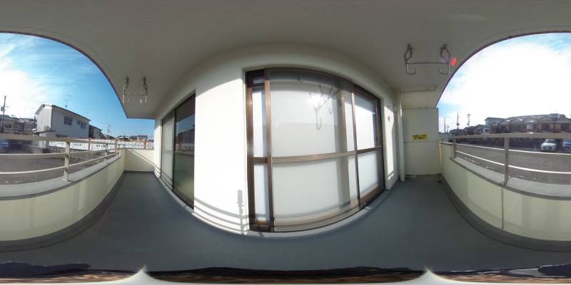 パノラマ画像バルコニー