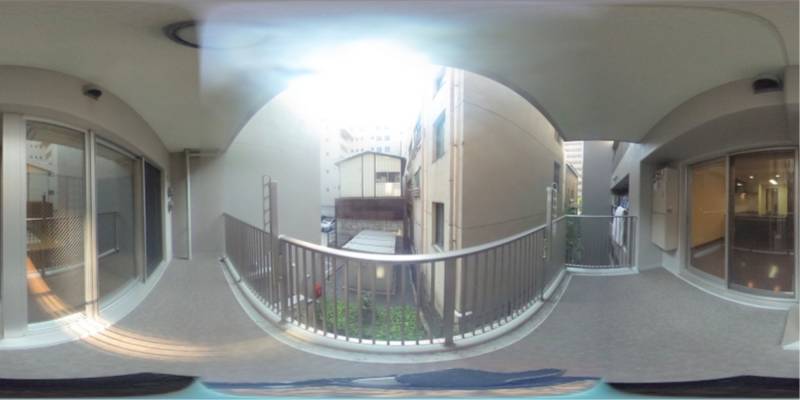 パノラマ画像バルコニー