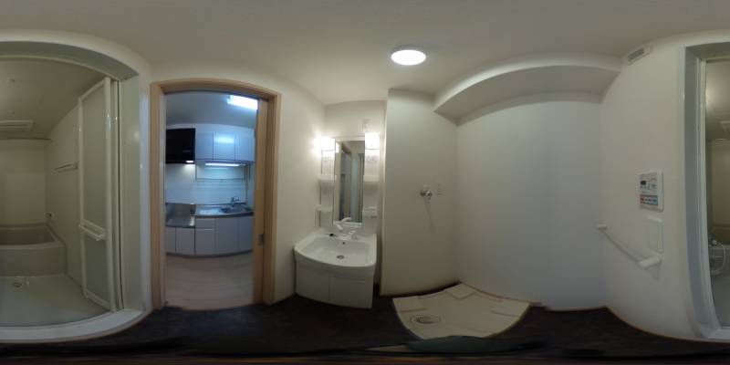パノラマ画像洗面所