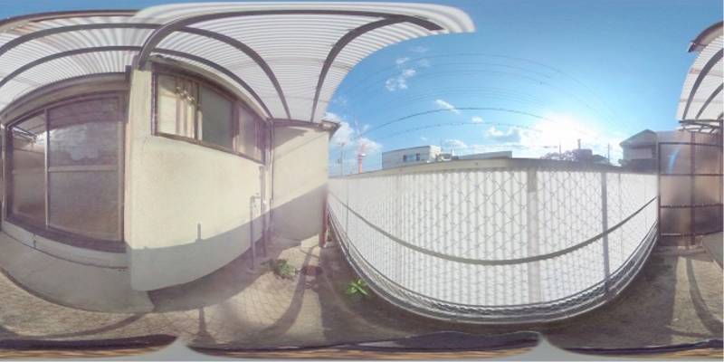 パノラマ画像バルコニー