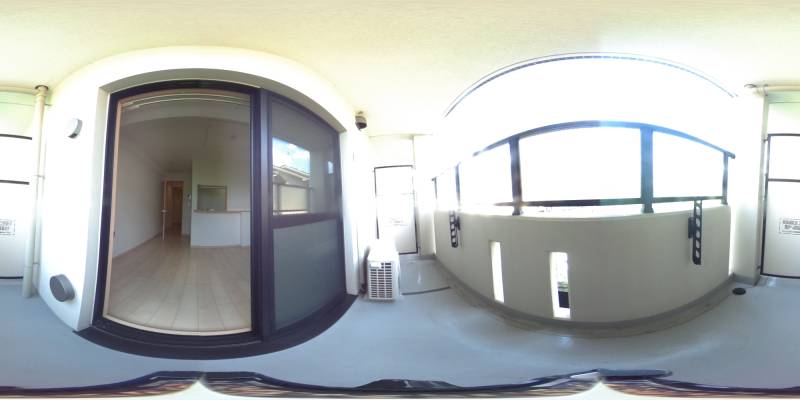 パノラマ画像バルコニー