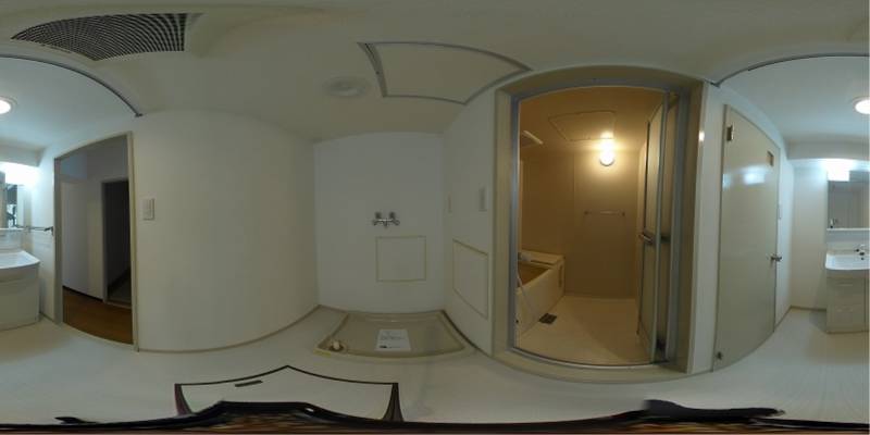 パノラマ画像洗面所