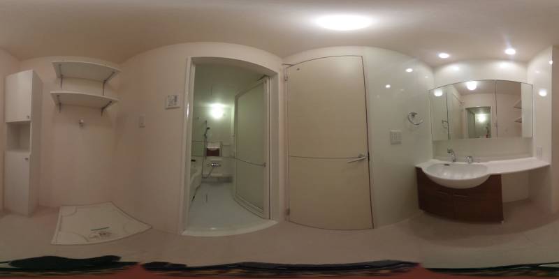 パノラマ画像バスルーム