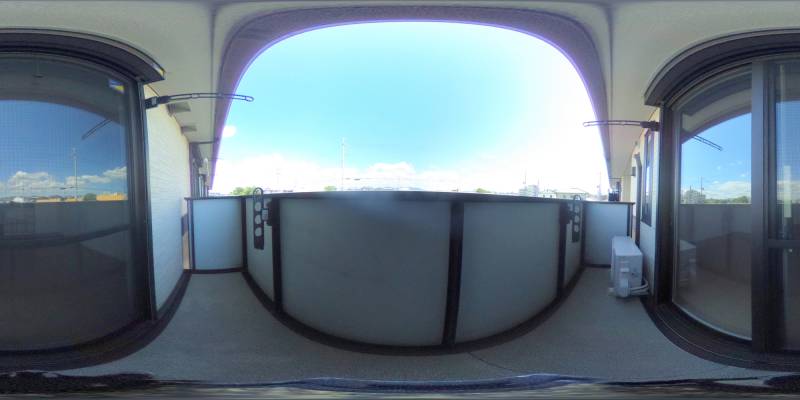 パノラマ画像バルコニー