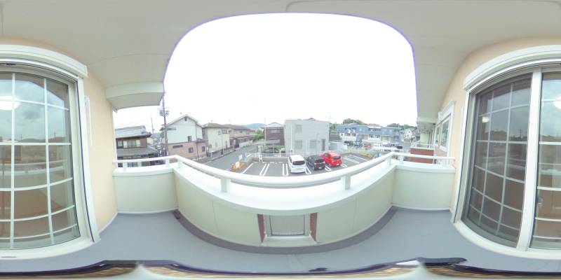 パノラマ画像バルコニー
