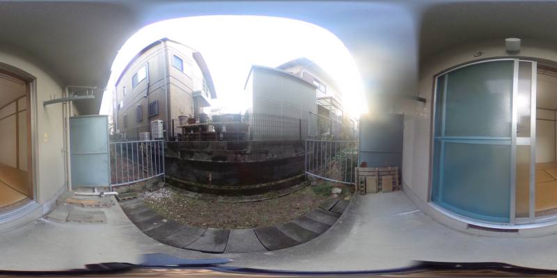 パノラマ画像庭