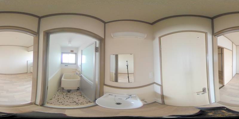 パノラマ画像洗面所