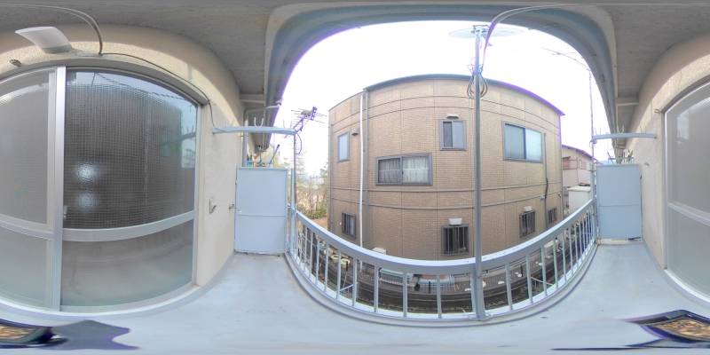 パノラマ画像バルコニー