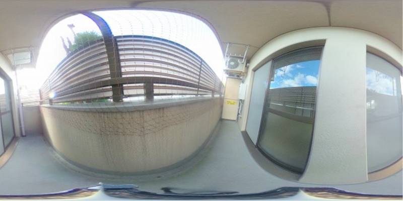 パノラマ画像バルコニー