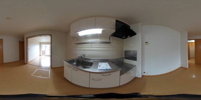 パノラマ画像キッチン