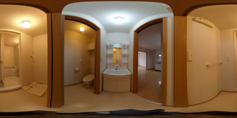 パノラマ画像洗面所