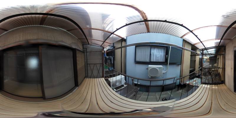 パノラマ画像バルコニー