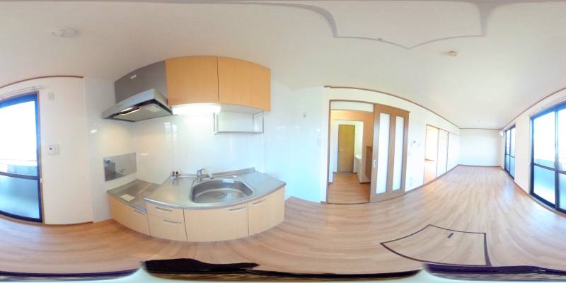 パノラマ画像キッチン