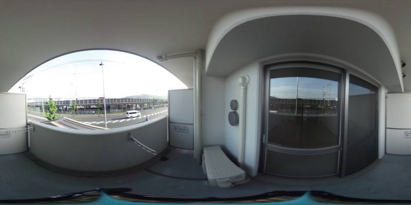 パノラマ画像バルコニー