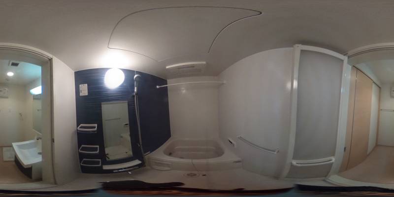 パノラマ画像バスルーム