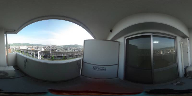 パノラマ画像バルコニー